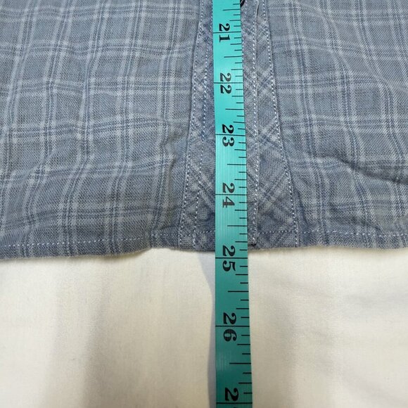 Patagonia Women’s Organic Cotton Button-Down Shirt Large Blue/Gray EUC - Picture 8 of 10